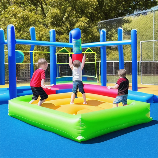 Afbeelding van Opblaasbare sportkussens voor kinderen: Veilig en leuk!