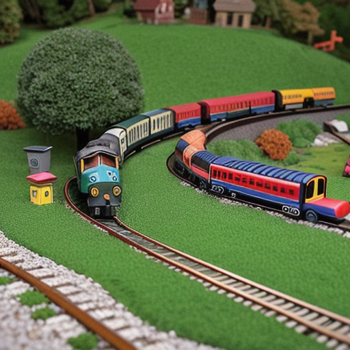 Afbeelding van Indrukwekkende treinbaan voor jouw plastic speelgoed treinen