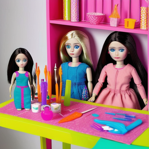 Afbeelding van Maak eenvoudig plastic poppen sets thuis met creativiteit