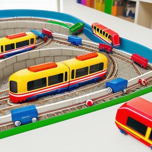 Afbeelding van Prijzen van plastic speelgoed bouwtreinen in winkels