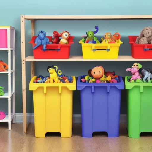 Afbeelding van Organiseer plastic speelgoeddieren sets eenvoudig in de kinderkamer