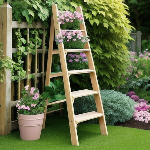 Afbeelding van Herbruikbare tuinladdertjes gecombineerd met accessoires