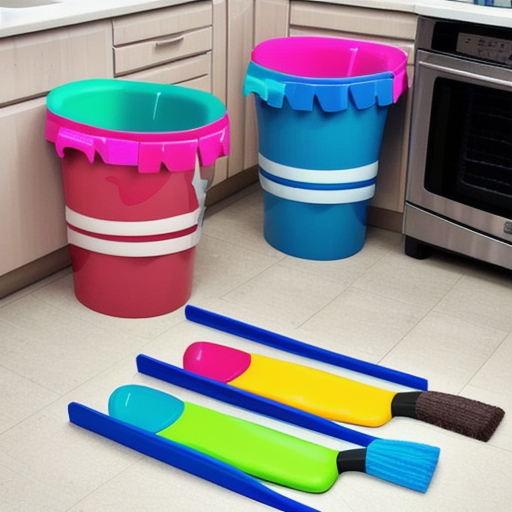 Afbeelding van Veiligheidsaspecten van multifunctionele stoffer en blik voor kinderen