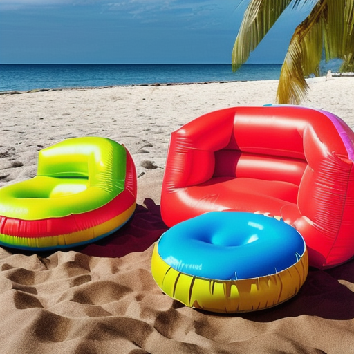 Afbeelding van Opblaasbare zitkussens: Comfort voor buitenactiviteiten