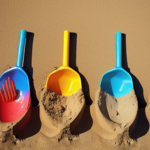 Afbeelding van Kunststof speelgoed schepjes voor buitenplezier