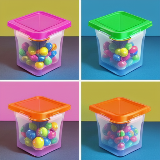 Afbeelding van Innovatieve ontwerpen van plastic speelgoed bakjes