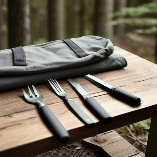 Afbeelding van Opvouwbare Campingbesteksets: Handig en Compact