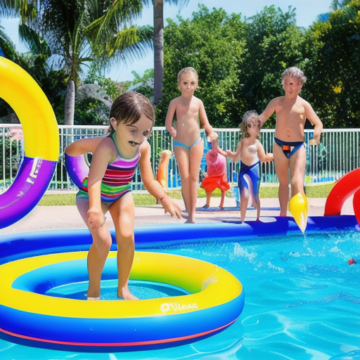 Afbeelding van Opblaasbare Kinderzwembanden en Zwemaccessoires Combineren