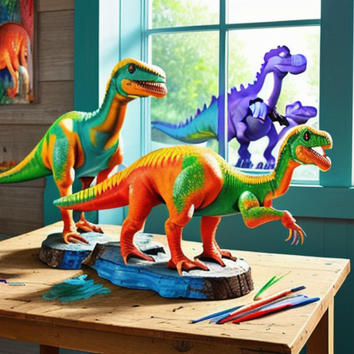 Afbeelding van Plastic Dinosaurussen Schilderen: De Beste Tips en Technieken