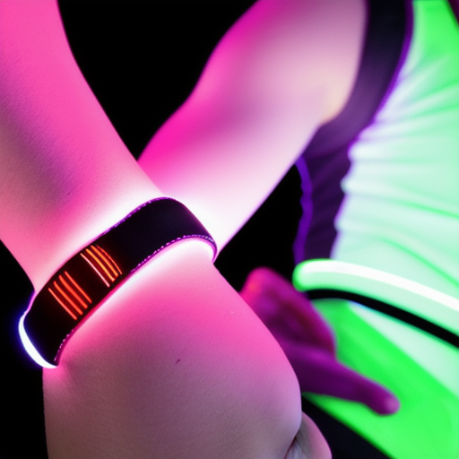 Afbeelding van Gebruik led-armbanden voor veilig nachtelijk hardlopen